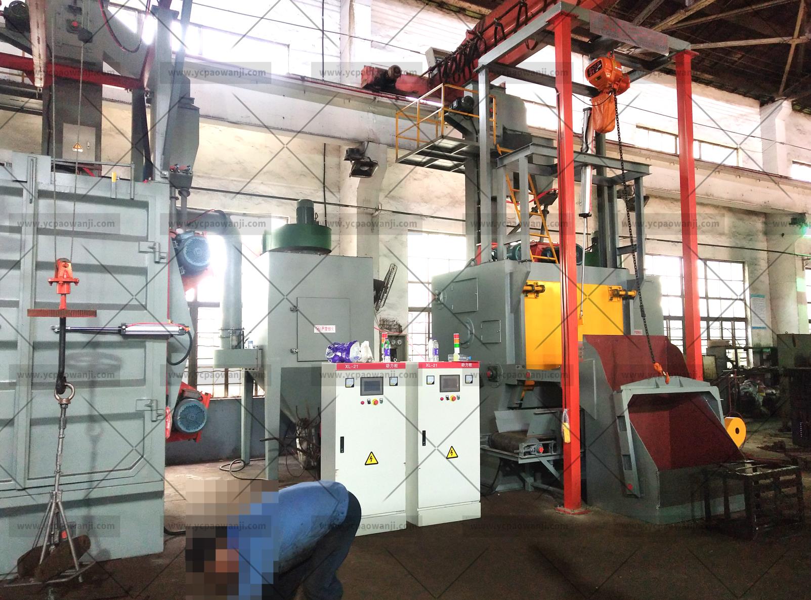 江蘇拋丸機除銹設備 2 Q3210/3212履帶式拋丸機自動上下料 2